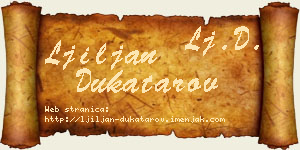 Ljiljan Dukatarov vizit kartica